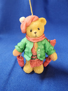 Cherished Teddies "Bear with Dangling Mittens, Ornament"