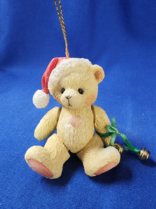 Cherished Teddies "Bear In Santa Cap (Jointed), Ornament"