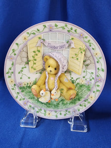 Cherished Teddies "Easter dated 1997, Plate"