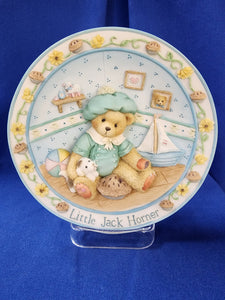 Cherished Teddies "Little Jack Horner - I'm Plum Happy You're My Friend, Plate"