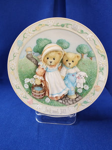 Cherished Teddies "Jack & Jill - Our Friendship Will Never Tumble, Plate"