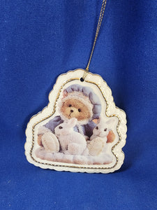 Cherished Teddies "Flat Ornament, Holiday Cuddles To You!"