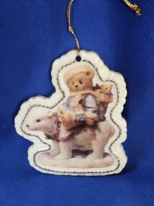 Cherished Teddies "Flat Ornament, Bearing Tidings Of Joy To You!"