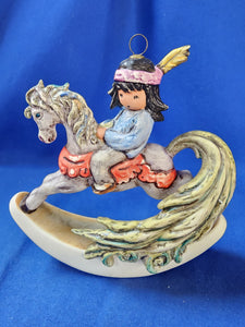 DeGrazia "Beautiful Rocking Horse, Ornament 1995"