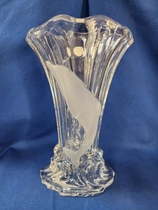 Lenox "Crystal Dolphin Vase"