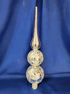 Kurt S. Adler "Silver & White Finial"