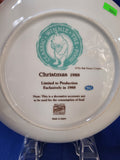 Pooh & Friends "Christmas 1988, Plate"