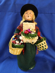 Byer's Choice Carolers "Crier with Ornaments (2024)"