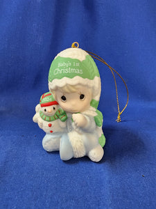 Precious Moments "Baby's First Christmas Ornament - 2024 Boy"