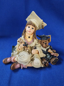 Boyds Bears & Friends "The Dollstone Collection - Lisa with Plato... Graduation Day"