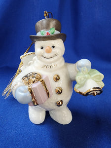 Lenox "Snowman 2000 Ornament"