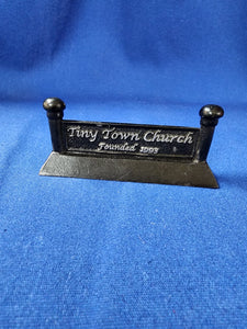 Froma Vitrum "Tiny Town Church sign"