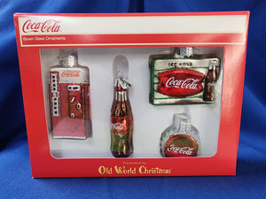 Coca-Cola "Old World Christmas Ornament Set"