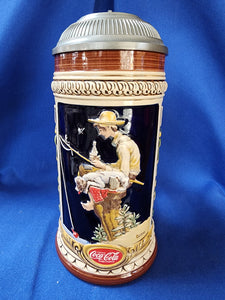 Coca-Cola "Out Fishin, Norman Rockwell by Gerz, Stein"