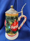 Coca-Cola "Candy Cane Stein by Anheuser-Busch"