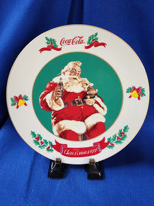 Coca-Cola "1990 Coca-Cola Santa Collection Plate"