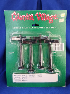 Colonial Village "Street Sign Accessory Set"