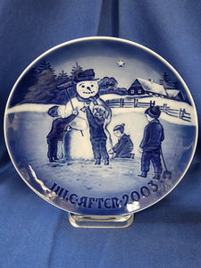 Bing & Grøndahl Plates "Christmas - 2003 Frosty The Snowman"