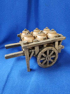 Fontanini "Cart with Clay Pots"