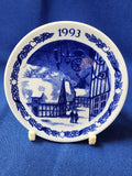 Royal Copenhagen Plates "Mini Christmas - 1993 The Old Town"