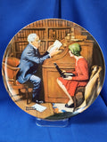 Norman Rockwell "Plate - The Professor"