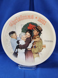 Norman Rockwell "Christmas (Rockwell Society) 2011 - Home For Christmas, Plate"