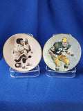 Sports Plates "Football - NFL 75th Anniversary All Time Team, Forrest Gregg and Joe Greene"