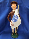 Byer's Choice Carolers "Army Man With Flag (2025)"