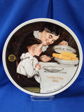 Norman Rockwell "Mother's Day 1989 - Sunday Dinner, Plate"