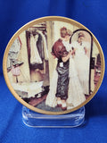 Norman Rockwell "First Evening Gown, Miniature Plate"
