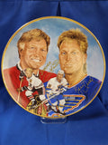 Sports Plates "Hockey - Hockey's Golden Boys, Bobby and Brett Hull"