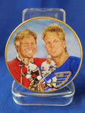 Sports Plates "Hockey - Hockey's Golden Boys, Bobby and Brett Hull"