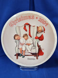 Norman Rockwell "Christmas (Rockwell Society) 2004 - Tired Of Waiting, Plate"