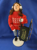 Byer's Choice Carolers "Sledding Girl (2025)"