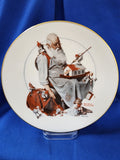 Norman Rockwell "Christmas (Gorham) 1979 - Santa's Helpers, Plate"