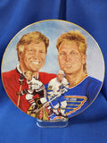Sports Plates "Hockey - Hockey's Golden Boys, Bobby and Brett Hull"