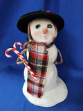 Byer's Choice Carolers "Snowman With Candy Canes (2025)"