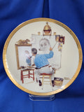 Norman Rockwell "Triple Self Portrait, Plate"