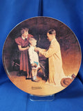 Norman Rockwell "His First Day Of School, Plate"