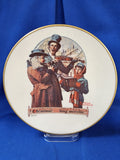 Norman Rockwell "Christmas (Gorham) 1976 - Christmas Trio, Plate"