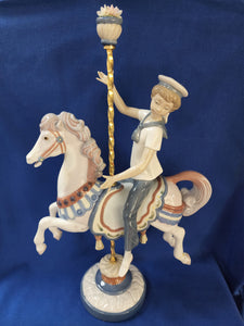 Lladro "Boy On Carousel Horse"
