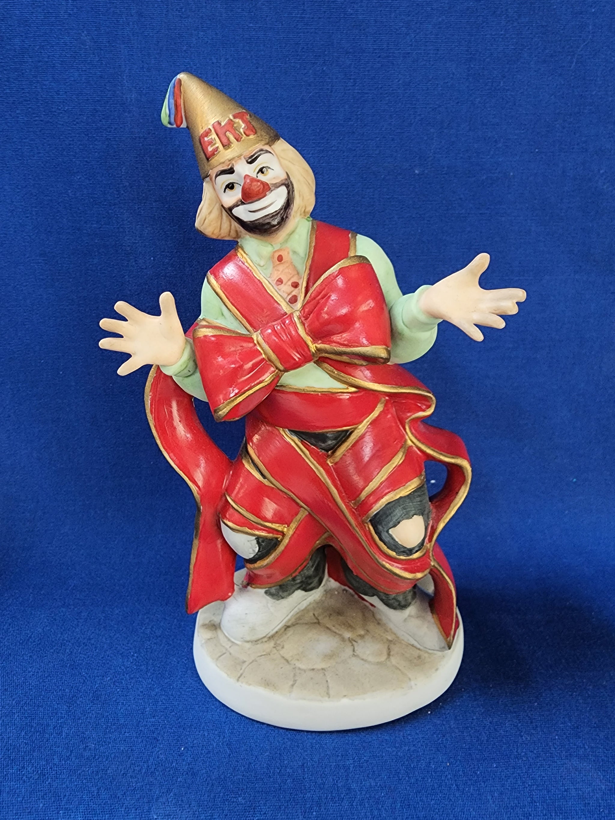 エメット　ケリー　オルゴール人形　ベンチ　ピエロ　Emmett Kelly Jr Emmett Kelly Jr. Engineer Beloved Collectible Clown, Vintage