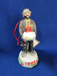 Emmett Kelly, Jr. Figurines "75th Birthday Dated 1999 Ornament"