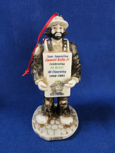 Emmett Kelly, Jr. Figurines "40 Years Of Cowning Dated 2005 Ornament"