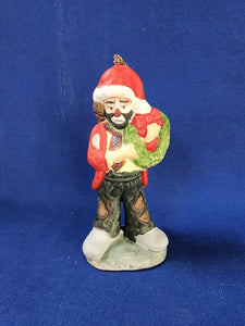 Emmett Kelly, Jr. Figurines "Emmett With Wreath Ornament"