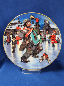 Emmett Kelly, Jr. Figurines "Holiday Skater Plate 8 inch"