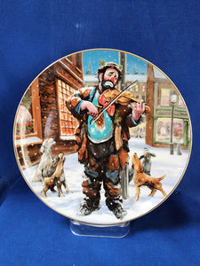 Emmett Kelly, Jr. Figurines "Christmas Tune Plate 8 inch"