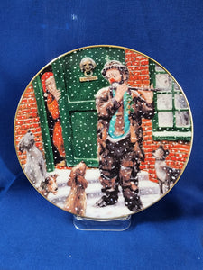 Emmett Kelly, Jr. Figurines "Merry Christmas Mister Scrooge Plate 8 inch"