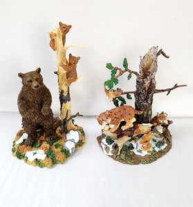 Department 56 General Accessories "Rocky Mountain Wildlife Bears and Bobcat"