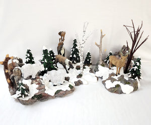 Department 56 General Accessories "Woodland Animals At Cliff's Edge"